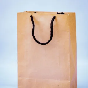 A2 Rope Handle Bag (White & Kraft)